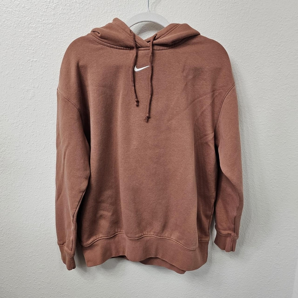 Nike Brown Middle Swoosh Hoodie